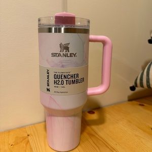 Brand New Stanley 40oz Tumbler PINK TULLE in hand